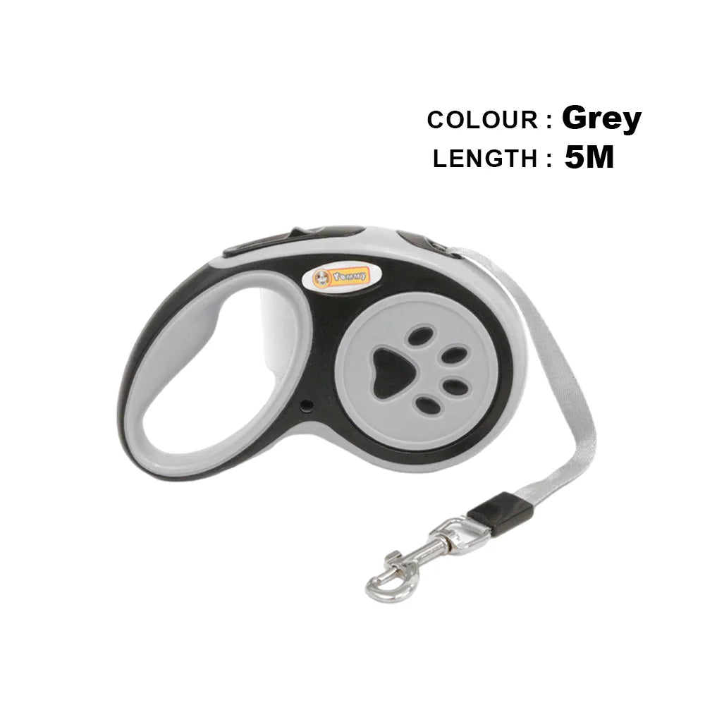 3m 5m Nylon Automatic Dog Leash Retractable Durable Cat Lead Extending Puppy Walking Running Traction Roulette for Small Dogs