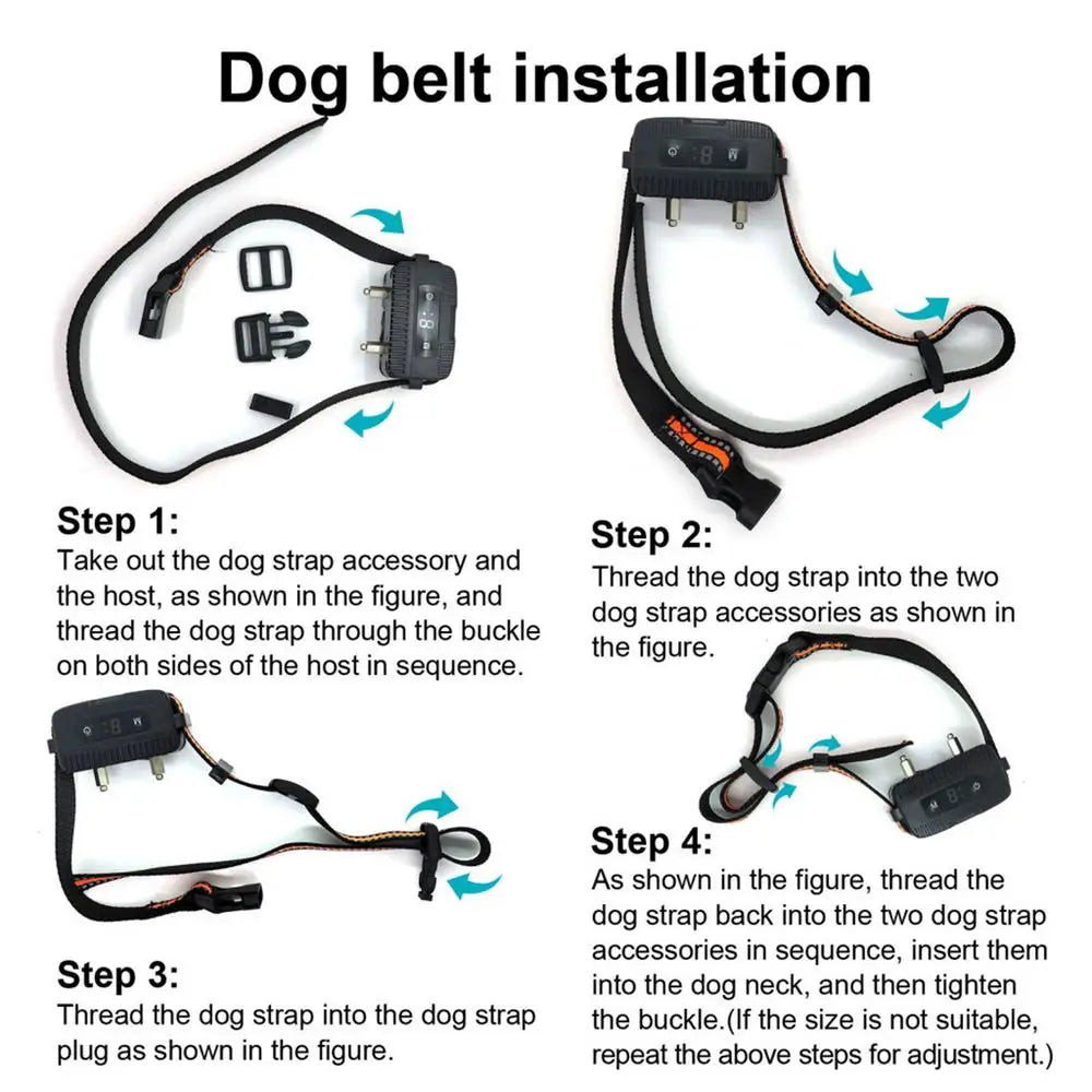 Electronic Pet Training Collar Dog Shock Collars With Multiple Training Modes E Collar Bark Training Collar For All Breeds