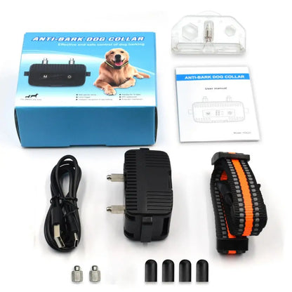 Electronic Pet Training Collar Dog Shock Collars With Multiple Training Modes E Collar Bark Training Collar For All Breeds