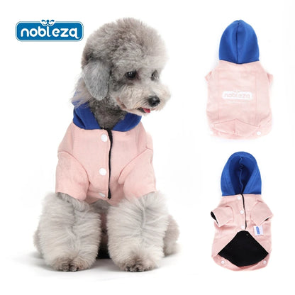 Sudadera con capucha cálida para perros pequeños, gatos y perros, ropa de invierno, abrigo para cachorros, chaqueta rosa