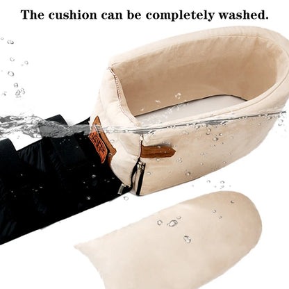 Asiento de Seguridad Portátil para Mascotas – Cama de Viaje para Perros y Gatos