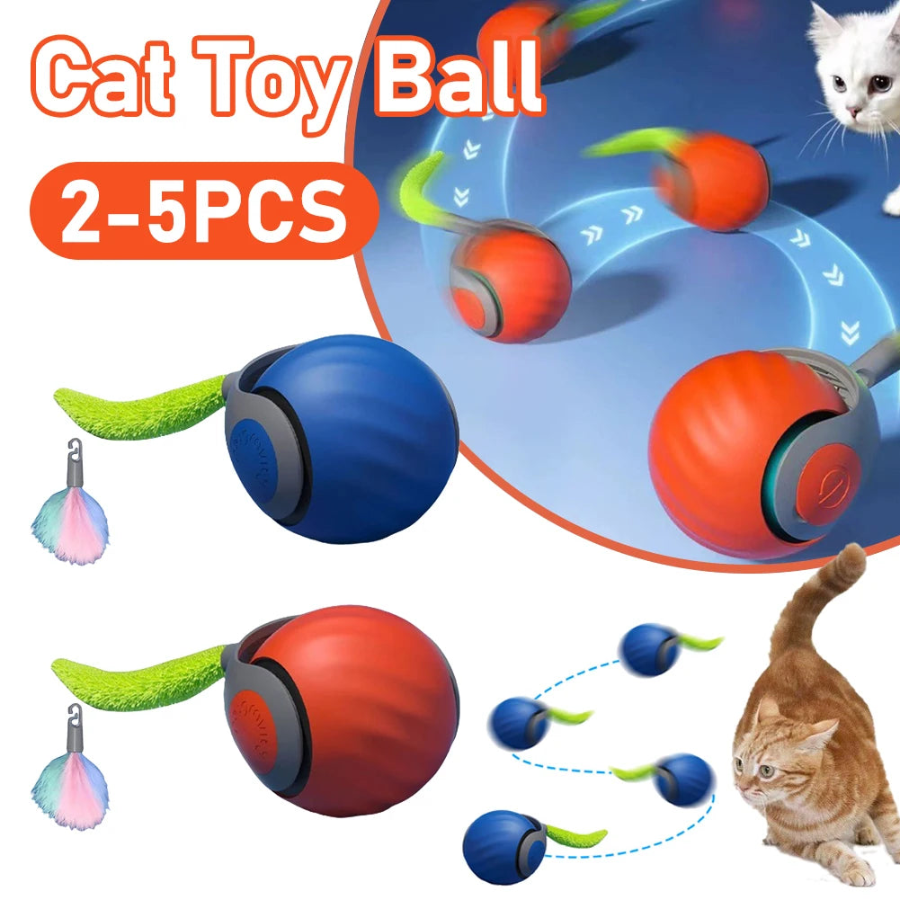 Juguetes para gatos Speedy Tail 2.0, pelota interactiva inteligente de nueva generación (2025), con ajuste de dos velocidades y movimiento