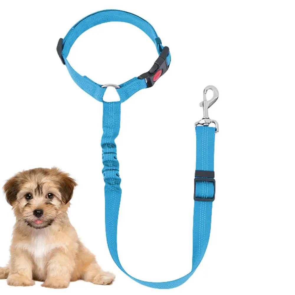 Reposacabezas para perro, cinturón de seguridad para coche, correa de tracción para caminar, correa de entrenamiento para perros de tela de poliéster para perros pequeños y grandes