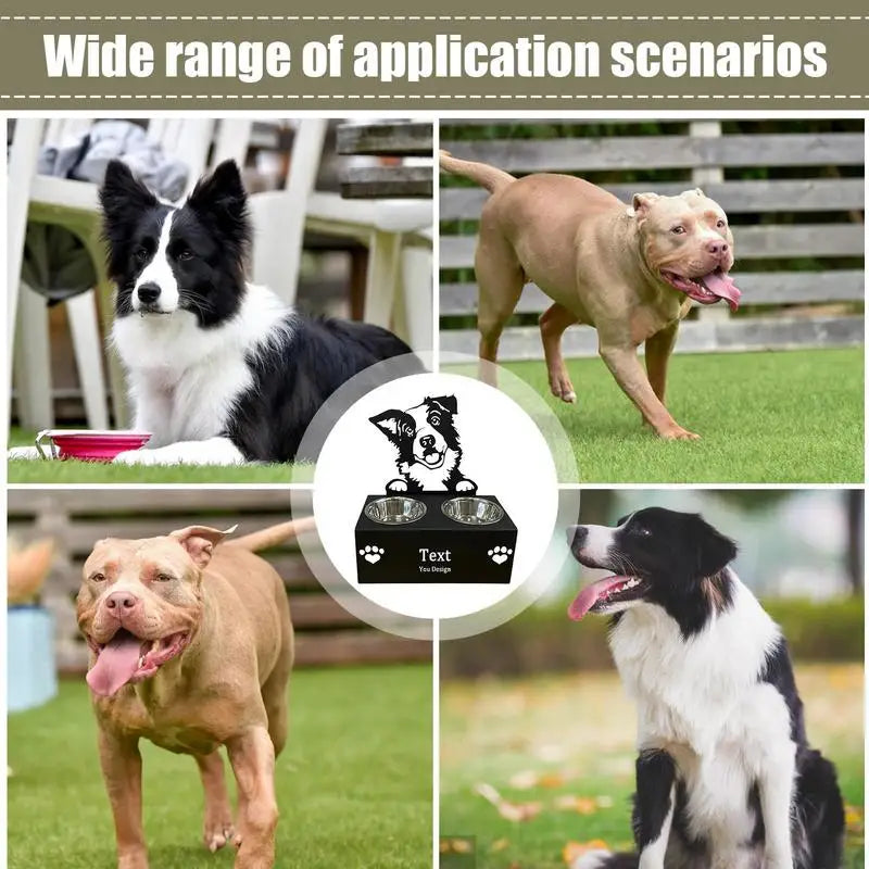 Cuencos para perros de acero inoxidable Novedad Soporte de cuenco de alimentación desmontable Divertidos cuencos portátiles para perros Cuenco creativo de alimentación para mascotas para alimentación