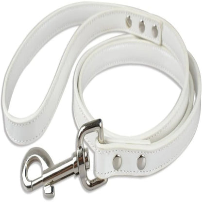 Correa para perros de cuero PU dorado, elegante, cómoda y moderna - Correa confiable y duradera para caminar y entrenar - Asegúrese