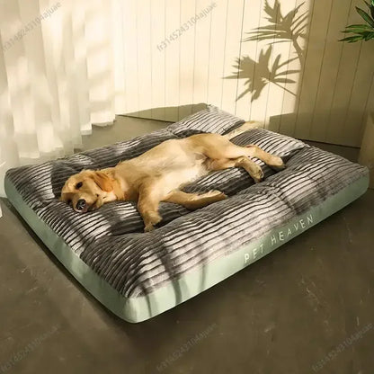 Alfombrilla de Corderoy para Perros – Cama de Peluche Lavable y Desmontable para Mascotas