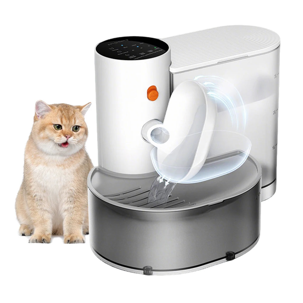 Nuevo dispensador automático de agua para gatos, fuente de agua en movimiento, alimentador inalámbrico, bebedero inteligente para perros y mascotas.