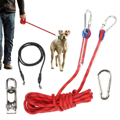 Correas reflectantes para perros, correas giratorias para perros de patio, correas largas de entrenamiento, resistentes al desgaste, cable para exteriores, cable para atar perros.