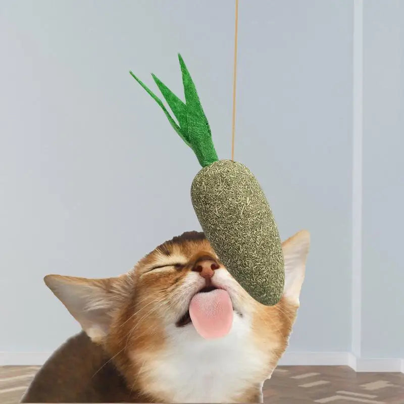 Juguete de hierba gatera molar con dibujos animados, bola comestible de hierba gatera, menta para gatos, juego de limpieza de dientes molares, juguete para mascotas, hierba gatera molar para gatos