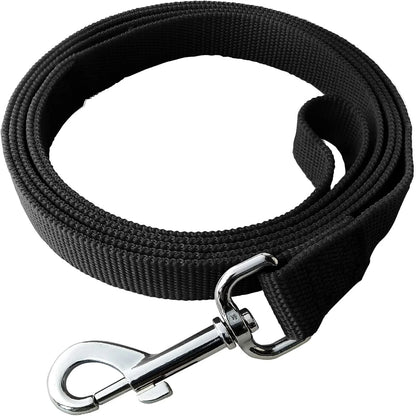 Correas negras de 1,8 m y varios colores para entrenamiento de perros grandes, medianos y pequeños, para perros largos, para entrenamiento, patio y camping.