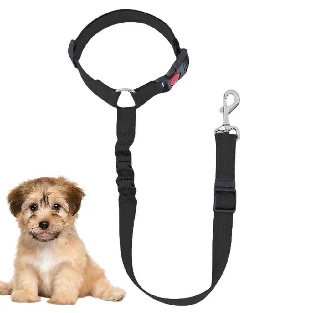Reposacabezas para perro, cinturón de seguridad para coche, correa de tracción para caminar, correa de entrenamiento para perros de tela de poliéster para perros pequeños y grandes
