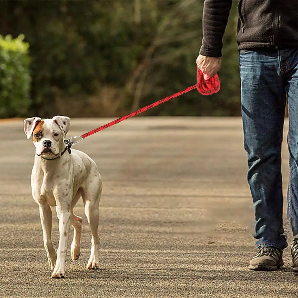 Correas reflectantes para perros, correas giratorias para perros de patio, correas largas de entrenamiento, resistentes al desgaste, cable para exteriores, cable para atar perros.