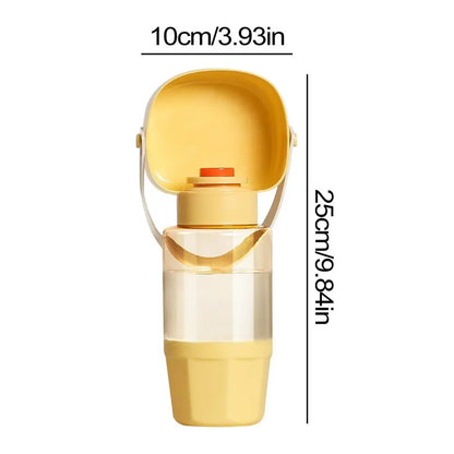 Botella de agua de viaje para perros, comedero para cachorros, dispensador de agua ligero y a prueba de fugas para gatos, perros y cachorros.