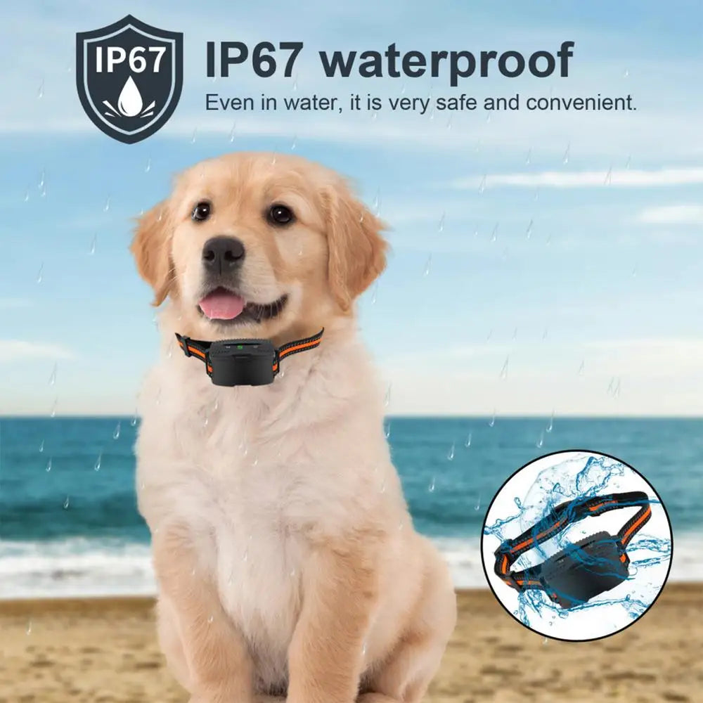 Electronic Pet Training Collar Dog Shock Collars With Multiple Training Modes E Collar Bark Training Collar For All Breeds