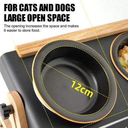 Raised Dog Bowls Camping Cat Feeding Bowl 4 Height Adjustable Camping Dog Bowl For Dogs And Cats Outdoor Camping