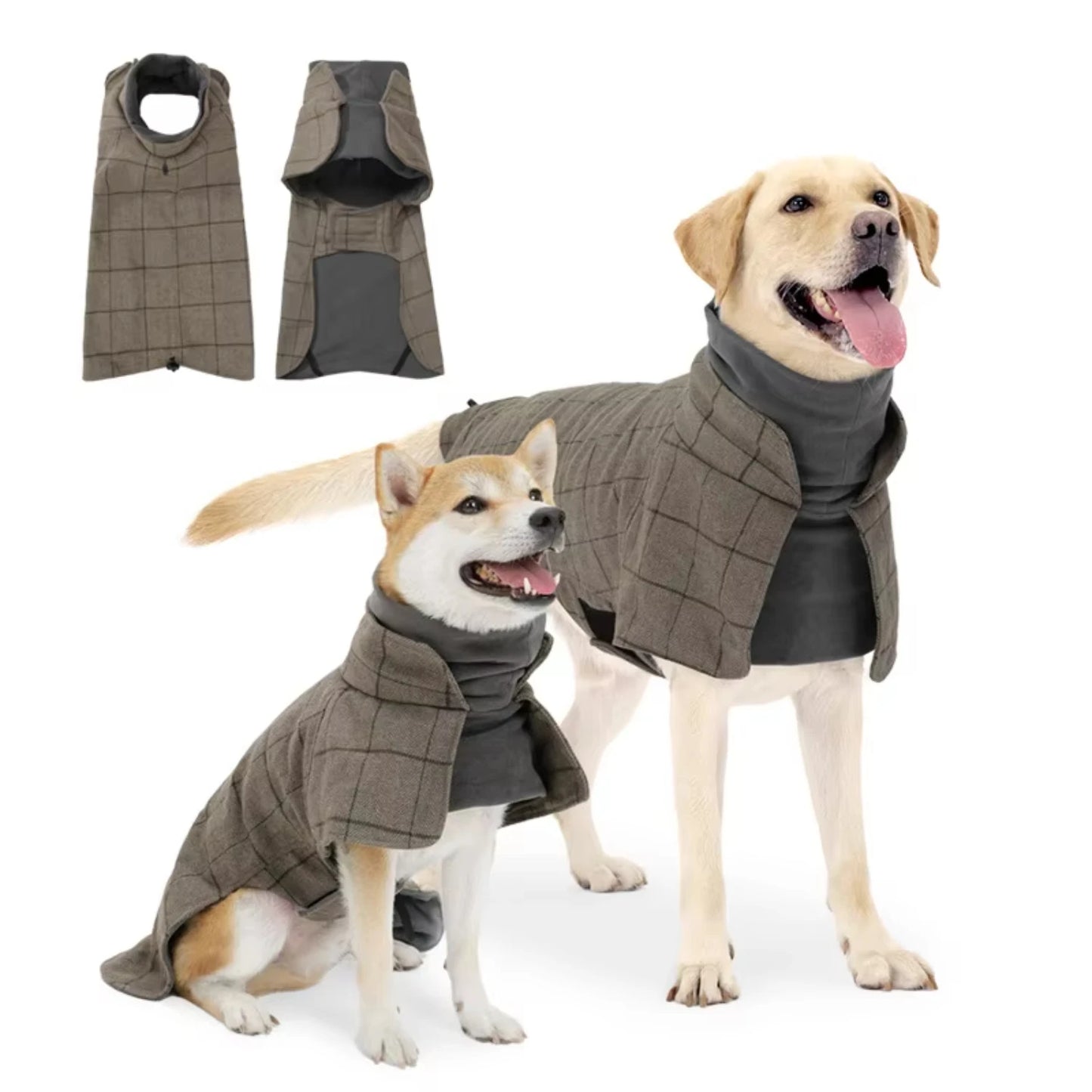 Chaqueta de lujo de diseño, impermeable, ajustable, estilo británico, traje para perro.